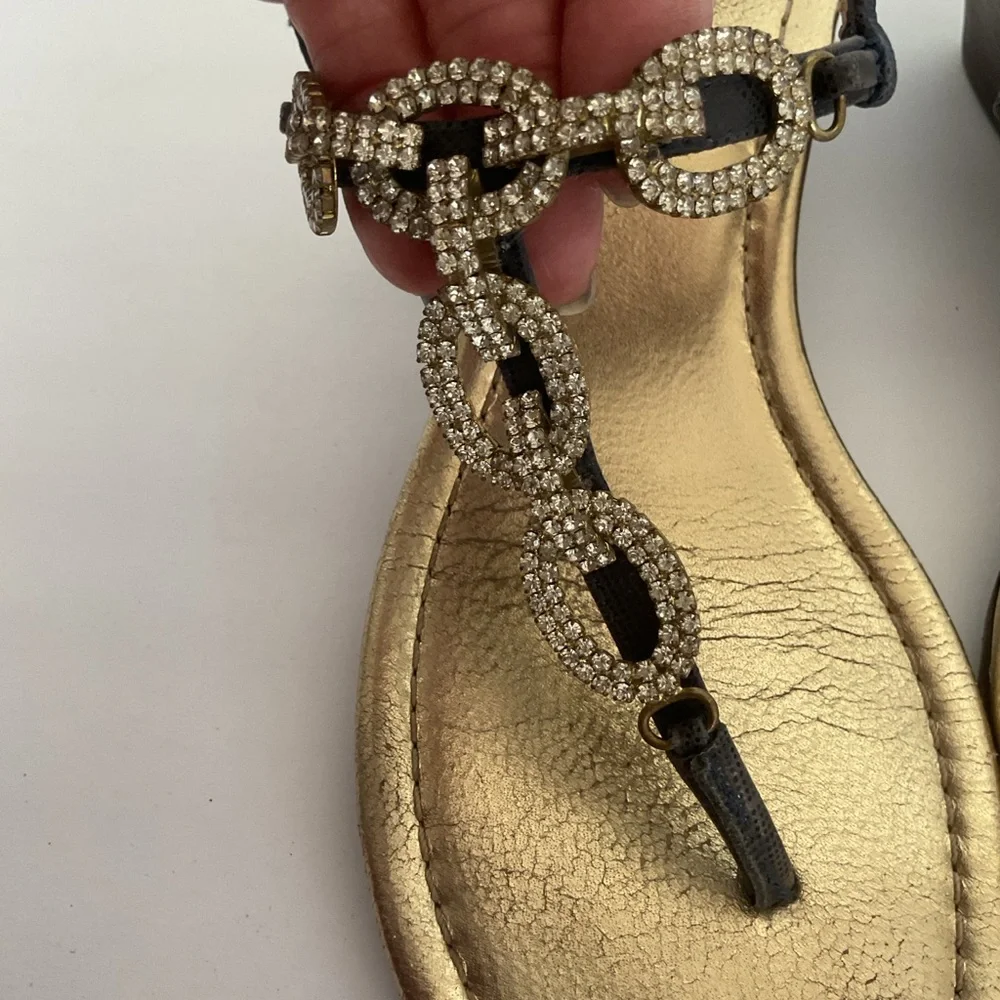 Lilly Pulitzer Jeweled Wedge Sandal Size 8 - Picture 8 of 16